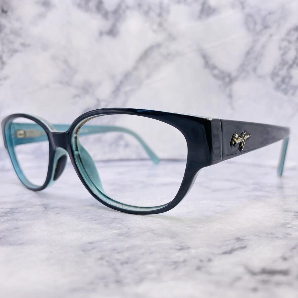 Maui Jim Eyeglasses Frames Anini Beach MJ 269-03A 53 [] 16 135 Black Blue Italy